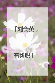 刘会英，有新职